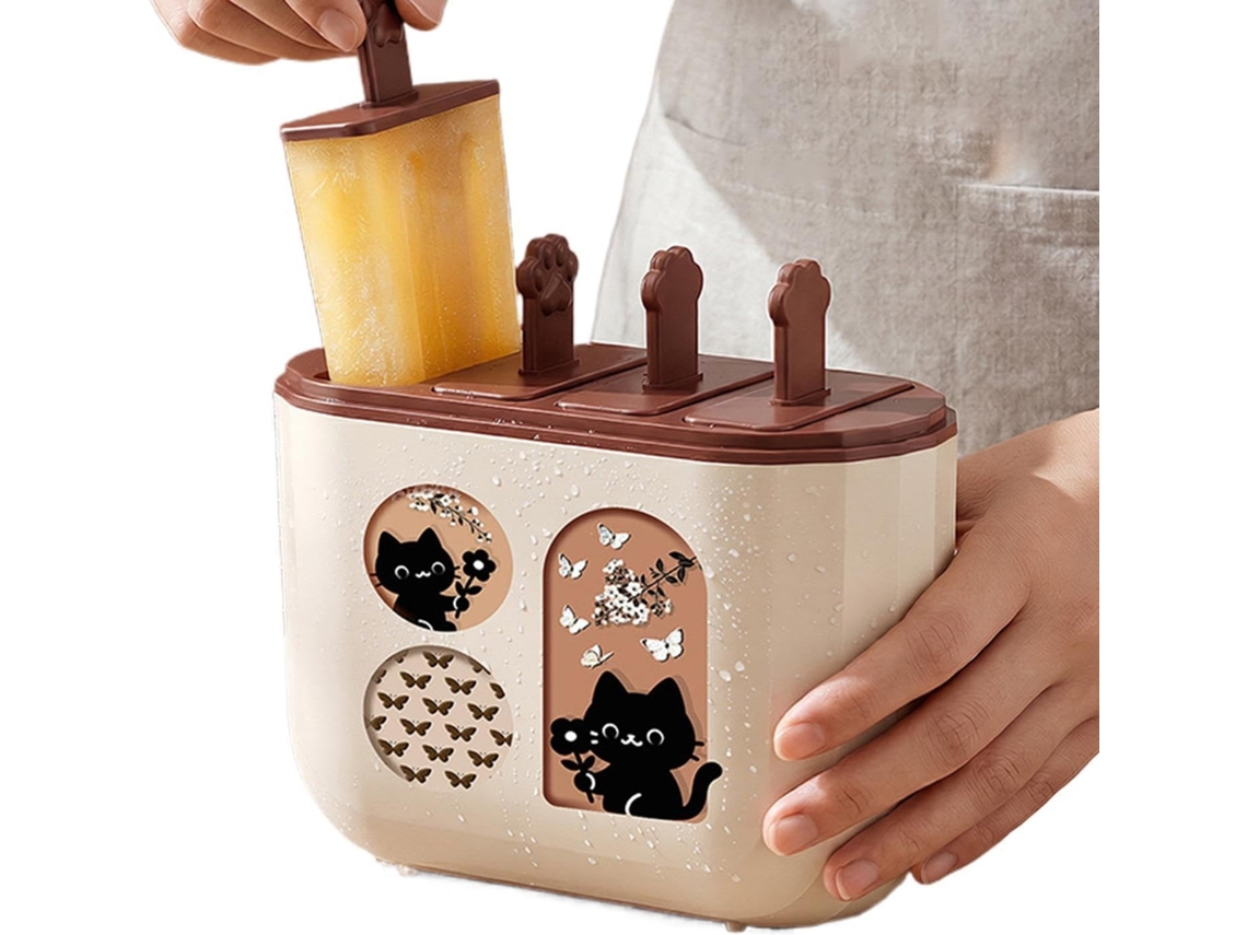 Formas De Picolé Diy Com 4 Cavidades Em Formato Macaco, Fáceis De Desenformar