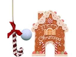 Kit De Golfe De Gengibre Para Uso Externo, Natal, Golfe, Casa De Gengibre Com Bengala Doce E Cas Vayotoy