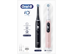 Escova de Dentes Elétrica ORAL-B iO 6 Duo Preto+Rosa