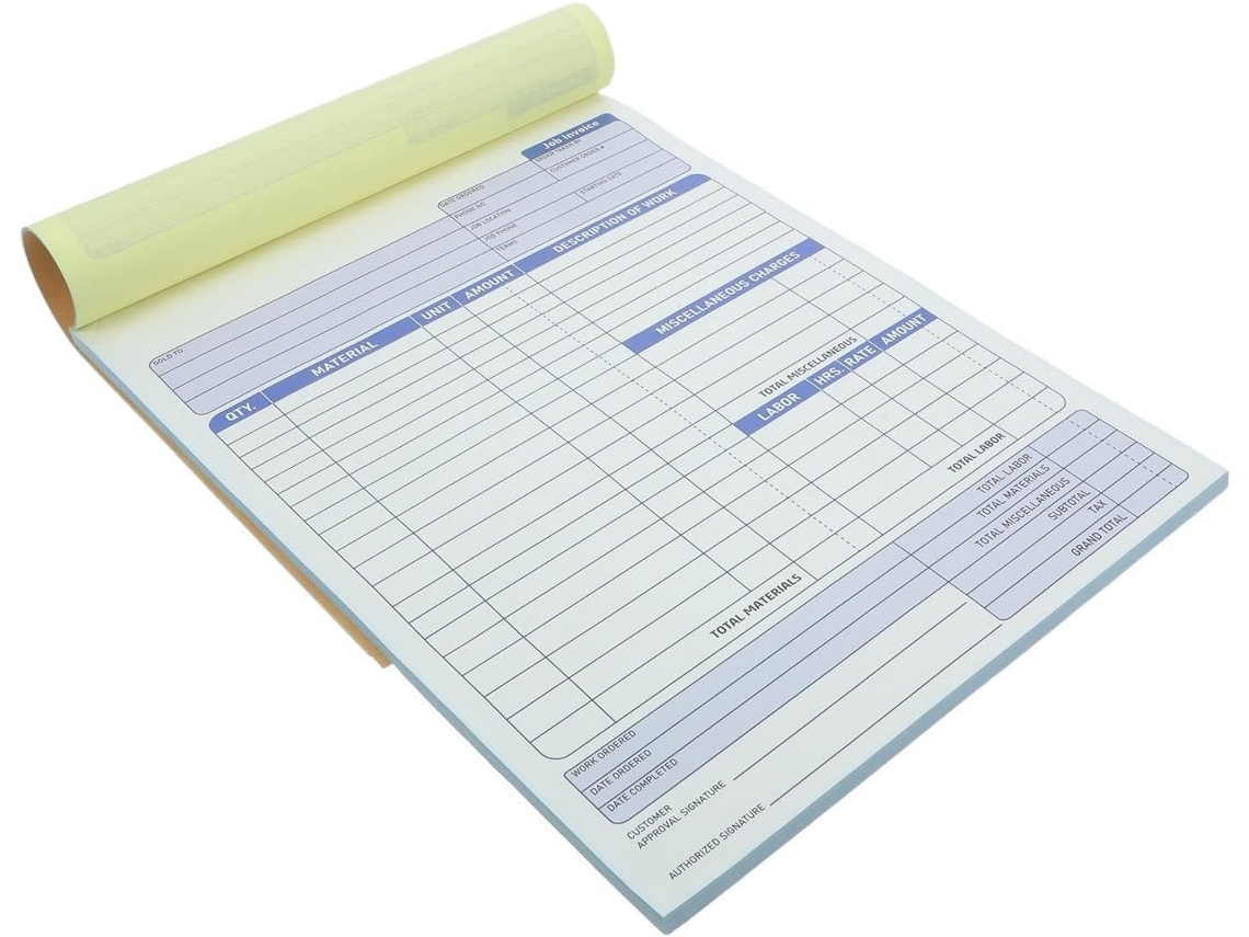 Carnet De Commandes Duplicata Papier Perforé Design Multi-partes Para Bureaux