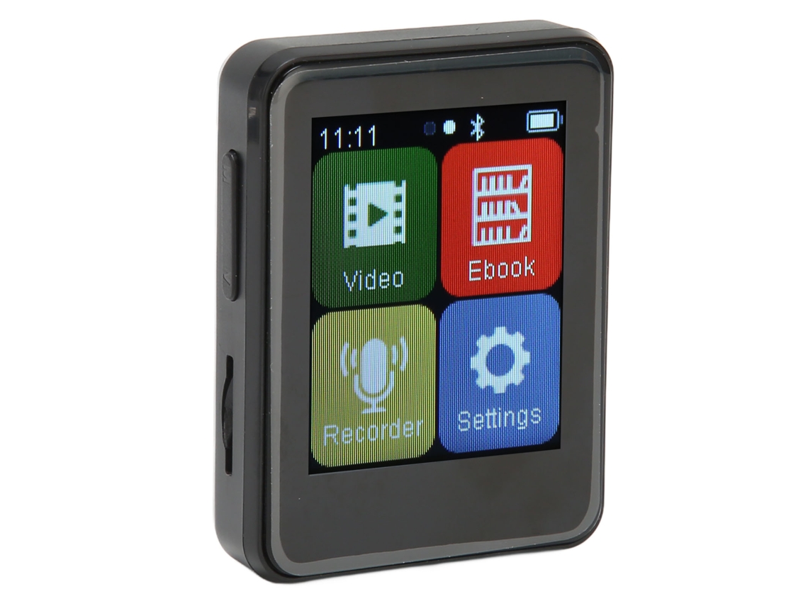 Leitor Mp3 Bluetooth Yizhood D2 1.8inch Cartão Tf 128gb (preto)