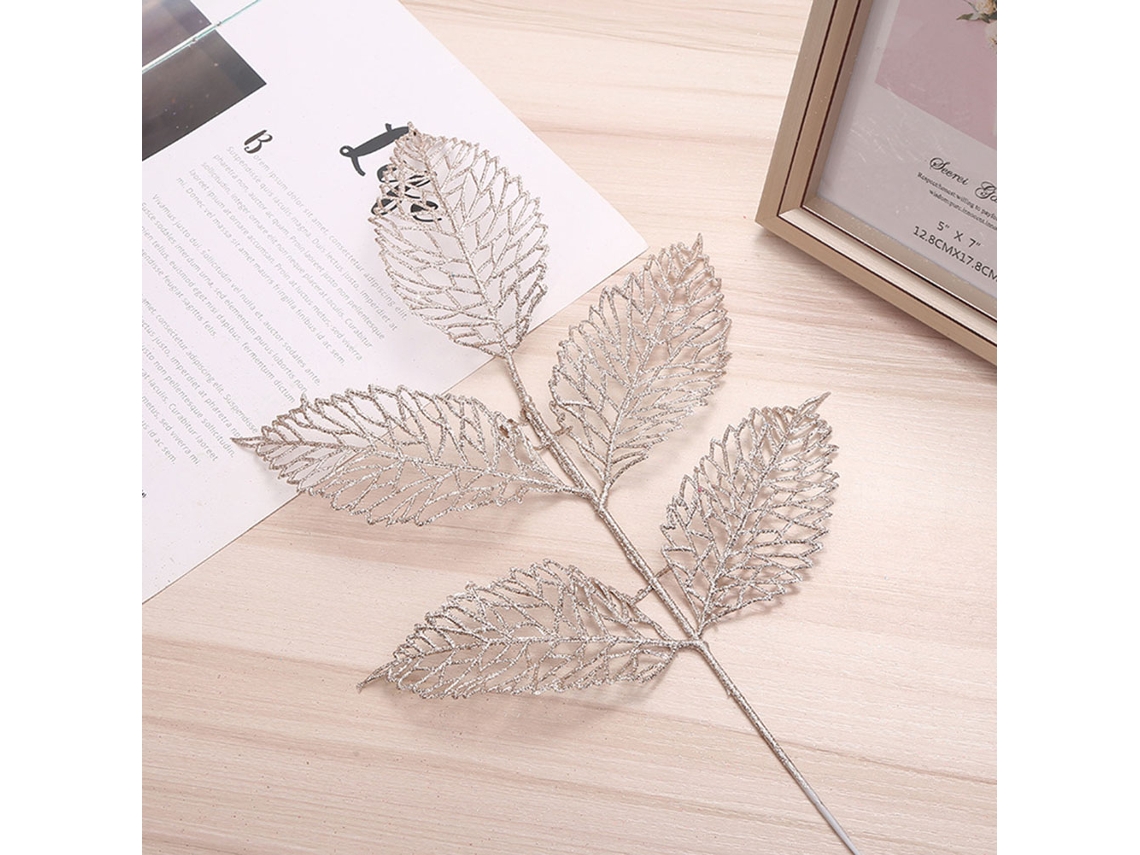 Folhas De Rosa Artificial Para Decoração De Natal
