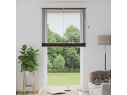 Vidaxl Cortina Veneziana Marrom Escuro Com Padrão 213 X 110 Cm 25 Mm