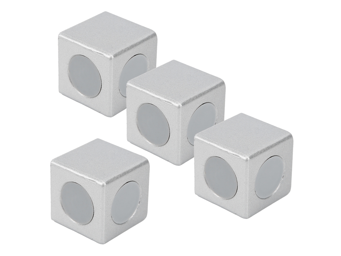 Bloque Conector Ângulo Retto 2-vias Perfis De Alumínio Acessórios Industriais 4pcs