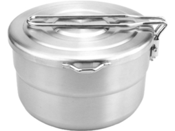 Lancheira Portátil Redonda Ciieeo Em Aço Inoxidável, Com Design Compacto E Hermético, Ideal Para Adultos E Perfeita