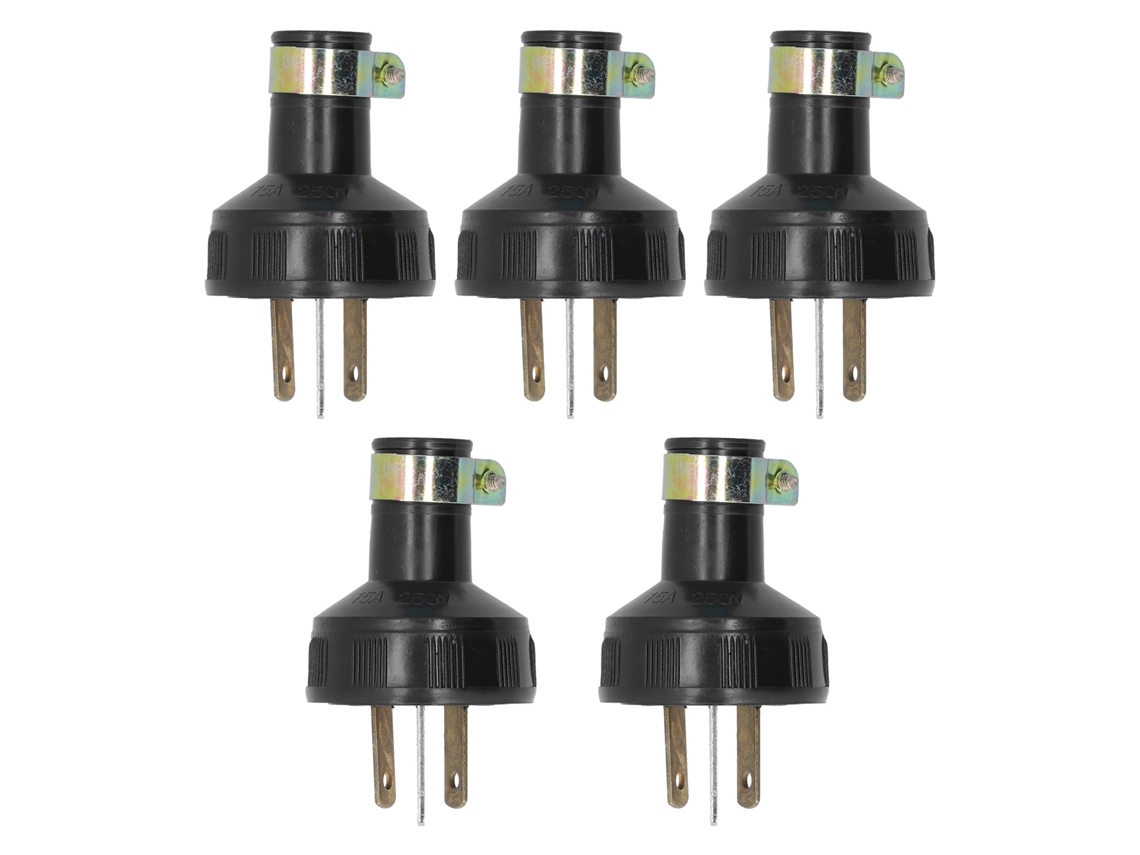5 Peças Conector de 3 Pinos para Gerador S/MARCA