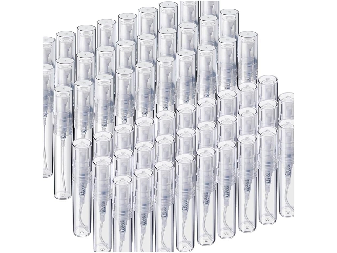60 Mini Frascos Spray, 3ml 5ml, Frasco Spray De Plástico