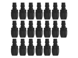 20 Conectores Rápidos de Aço Plástico Tipo C com Travamento Automático para Tubos de Ar de PU de 8/10/12mm (40)