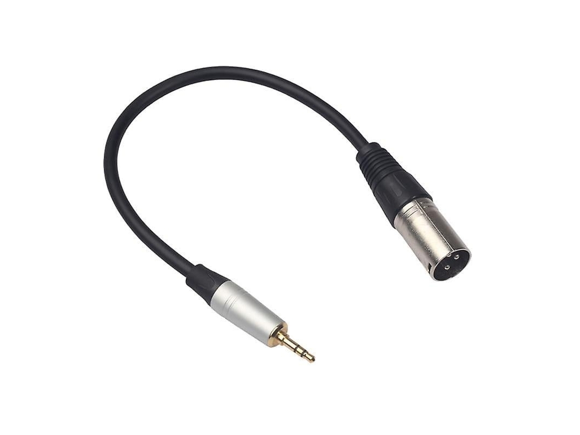Cabo Lurelia XLR macho de 3 pinos e 3,5 mm, para microfones, mesas de mixagem, amplificadores e caixas de som ativas.