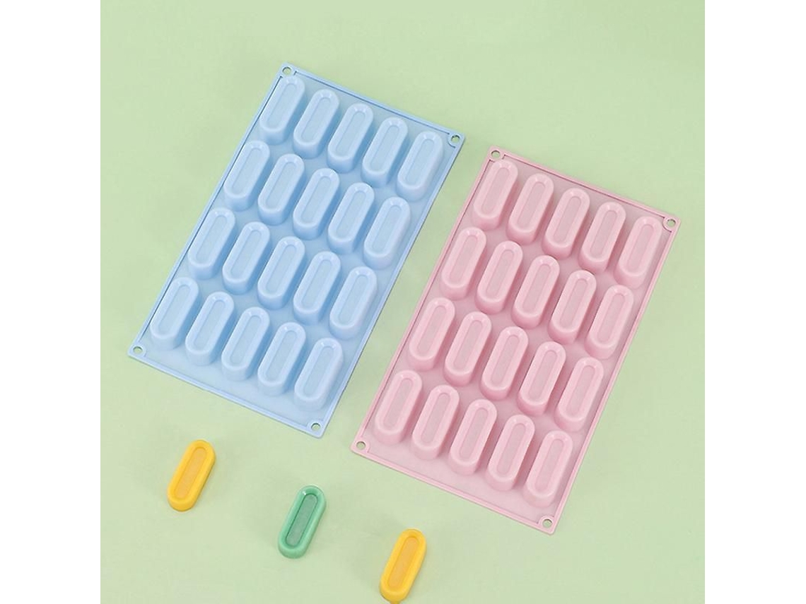 Forma De Silicone Para Mousse, Formato Mini Cubo Com 20 Cavidades, Para Sobremesas