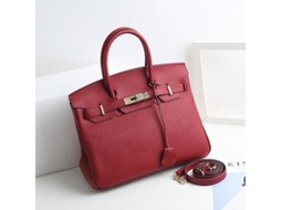 2026 bolso de Couro de Vaca de Primeira Camada para Mulheres, Estilo Birkin, Tote para Uso Diário, Bandolera, Kelly, Tamanho Médio, Padrão Lichia