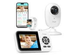 Monitor De Bebê Vídeo Inteligente Simyke, Comutador Wi-fi, Tela De 2,8 Polegadas, Aplicativo, Alcance 1500 Pés