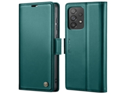 Capa Para Samsung Galaxy A73 5g Borboleta Fivela Litchi Textura De Telefone De Couro Rfid Antirroubo Azul Perolado