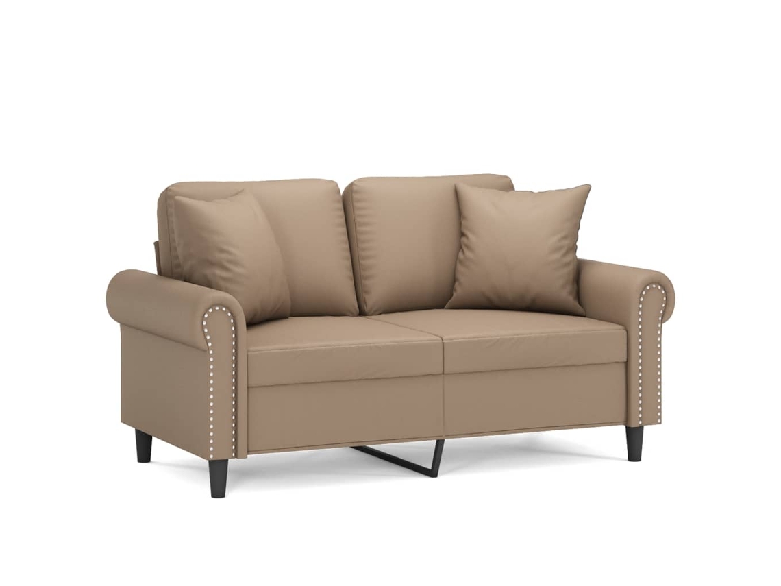 2-seater Sofa, 2-seater Sofas Vidaxl Marrom Couro Artificial (n/a)