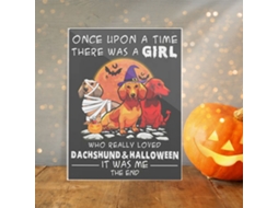 Laxiscreed Quadro De Halloween Em Acrílico Com Moldura Dourada, 14,5x19,5cm Para Decoração De Secretária