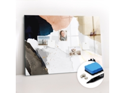 Quadro Magnético Decorativo Abstração De Manchas Para O Escritório Espelharte (100x70 Cm)