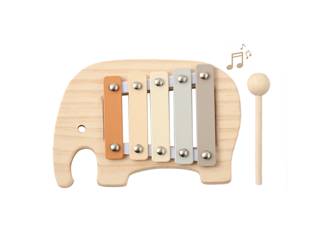 (xilofone De Elefante) Brinquedo Musical Instrumento Musical Infantil Xilofone De Tambor De Esquilo Marabu