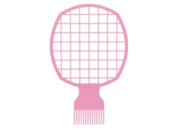 Pente Afro Para Cabelos Cacheados Ferramenta De Cabeleireiro Com Design Em Forma De Rede Rosa