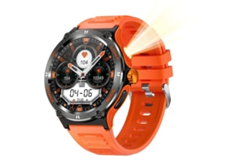 Smartwatch Panoona 1,53" Luz Led Alta Potência 3 Modos Lanterna Impermeável Laranja
