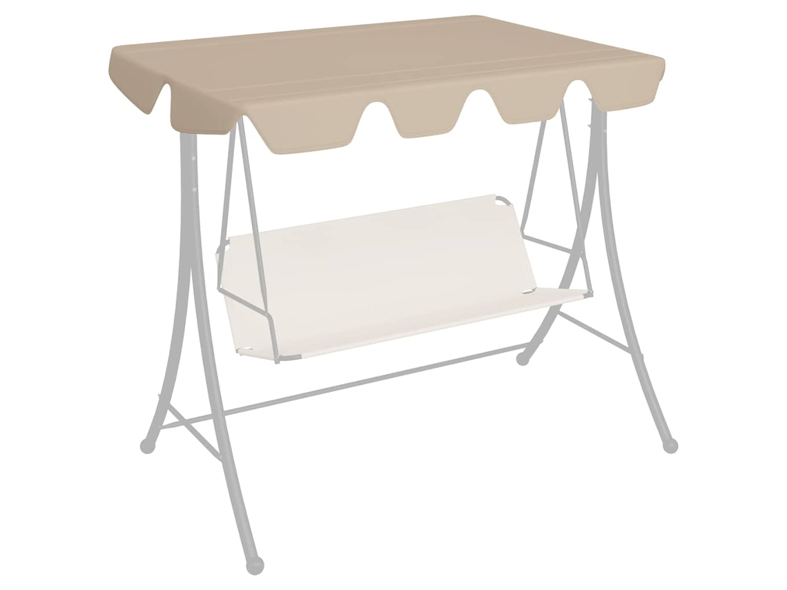 Replacement Canopy, Replacement Canopies Vidaxl Bege Tecido (150/130 X 105/70 Cm)