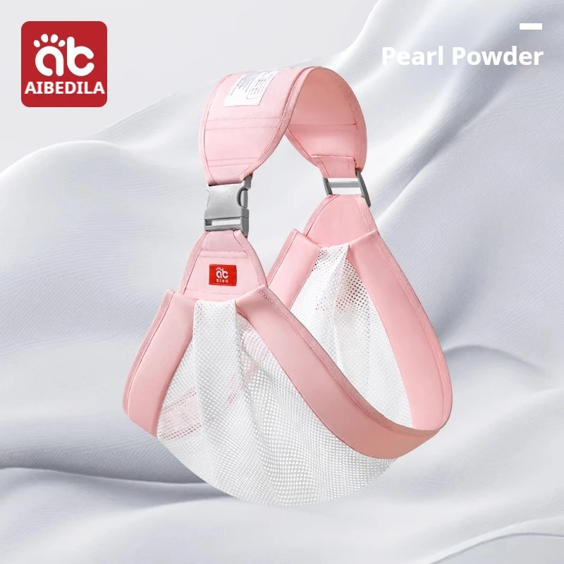 Canguru para Bebê , Canguru Semi fechado, Canguru com Suporte para o Quadril MDUG (rosa Respirável)