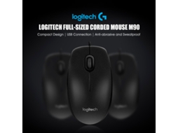 Rato Logitech M90 Com Fio 1000dpi Para Pc