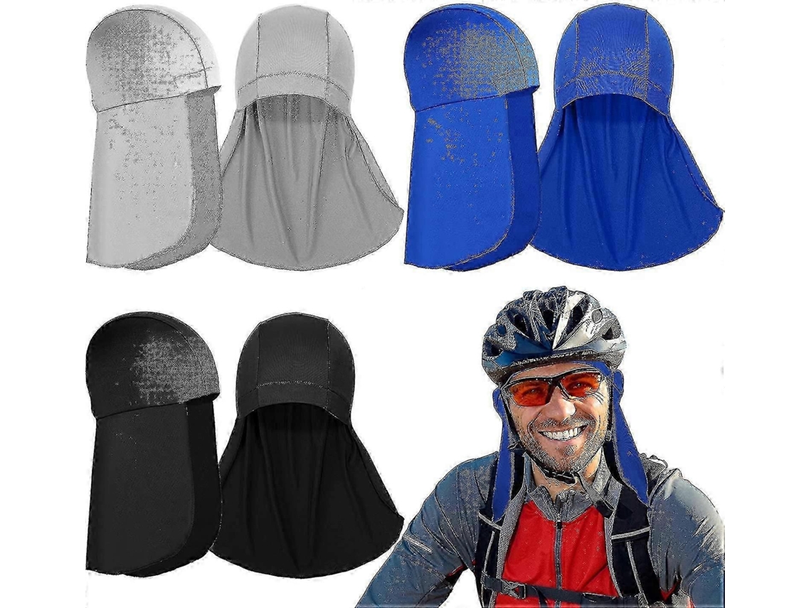 Natal 3 Peças Forro Capacete Com Máscara De Pescoço, Térmico Caveira Caps Suor Wicking Cap Com Cauda Sol Ciclismo Corrida Pescoço Chapéu De Prote