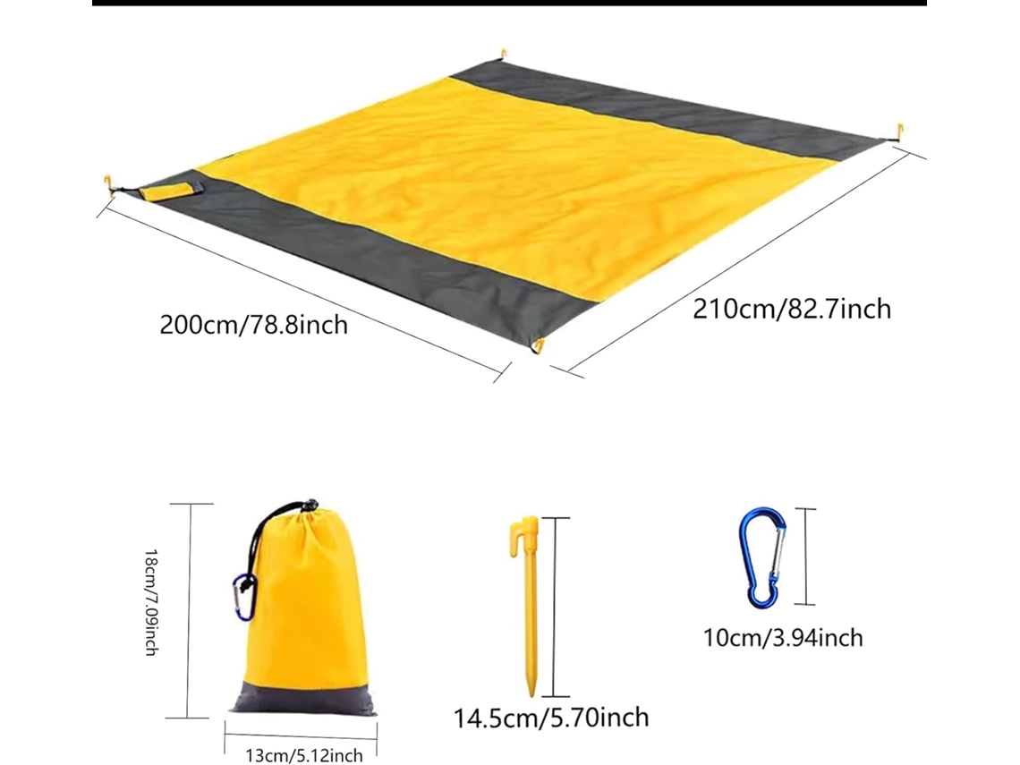 Lurelia Manta Piquenique Resistente À Água Led, Leve