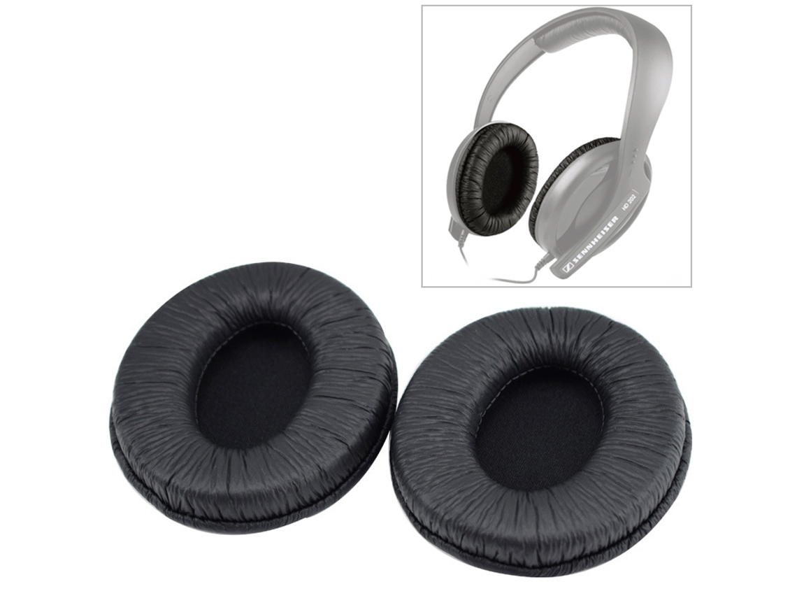 Almofada para Sennheiser HD497 de Orelhas de Espuma Macia Preta XIAOMOYU