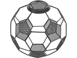 Abajur Pendente Em Formato De Bola De Futebol, Com Design Vazado E Acabamento Eletrogalvanizado. Ide Gokoco