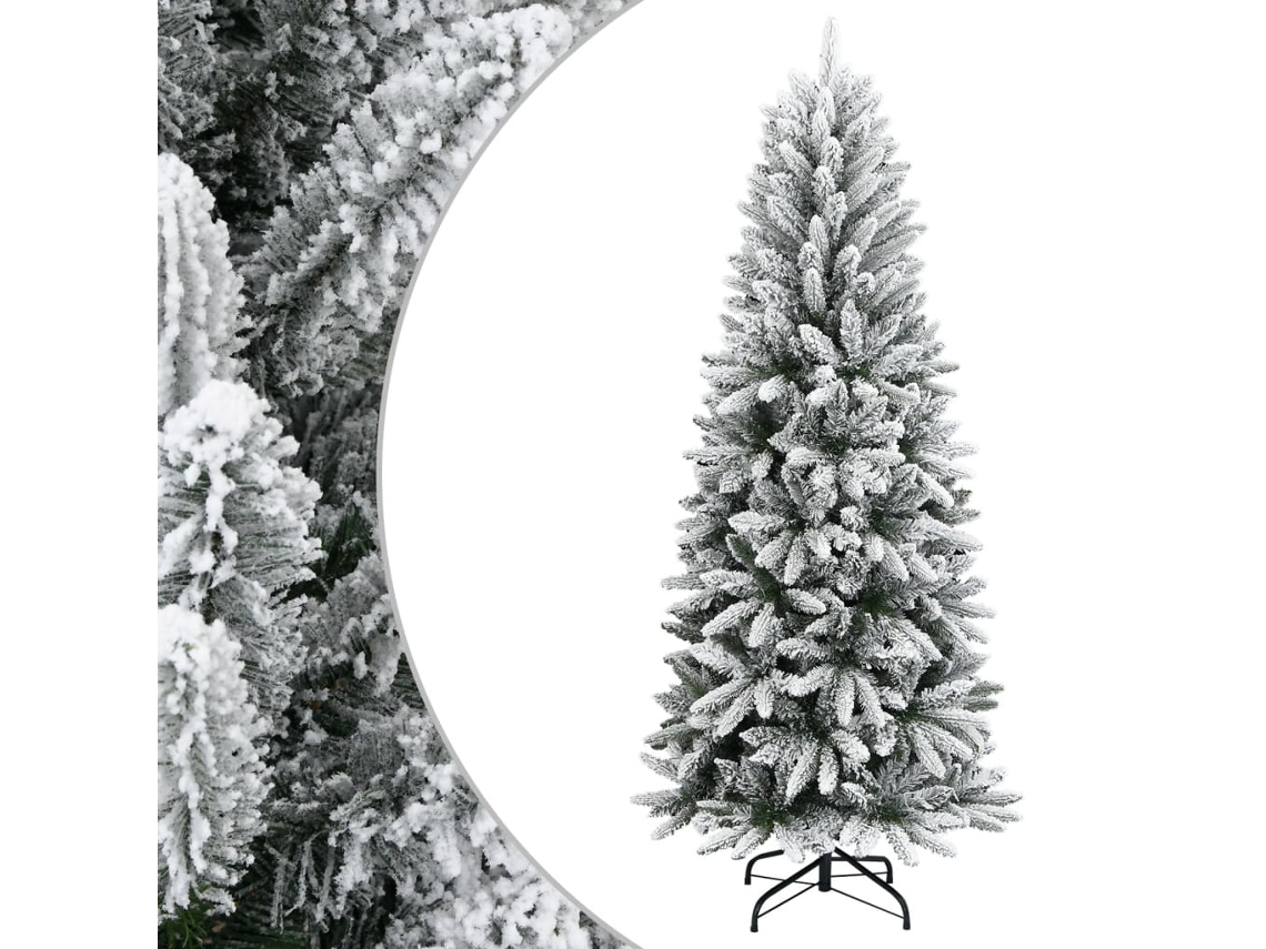 Vidaxl Árvores De Natal Branco Quente Pvc, Plástico, Aço E Pe