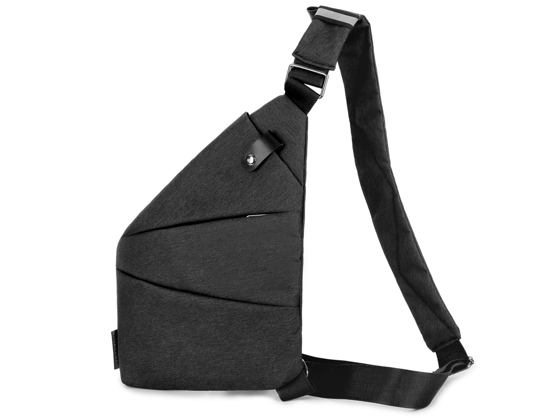 Mochila Transversal Slim Leve Para Esportes Ao Ar Livre Viagem E Trekking Com Alça Ajustável