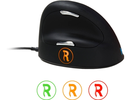 Rato R-GO TOOLS RGOBRHEMLR (USB - Produtiva - 2500 dpi - Preto)