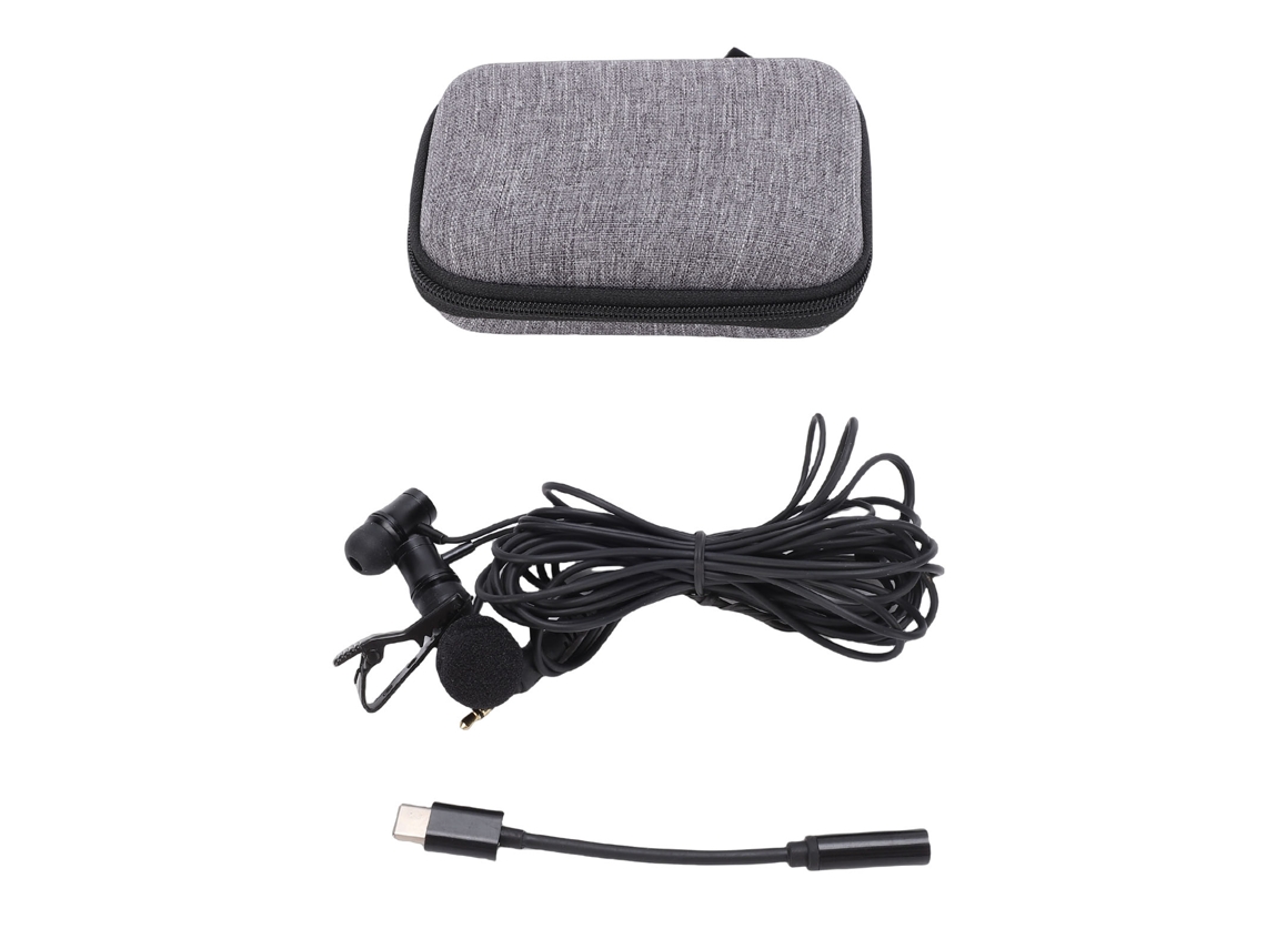 Fones de Ouvido com Fio, Microfone Lavalier Intra auricular para K Song e Transmissão Ao Vivo. EOOCOO