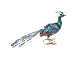 Luz Solar Jardim Peacock Decoração 60x37cm