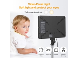 2026 luz Led para Streaming, Fotografia e Videoconferências: Painel de Luz Bicromático Usb para Gravação Ao Vivo