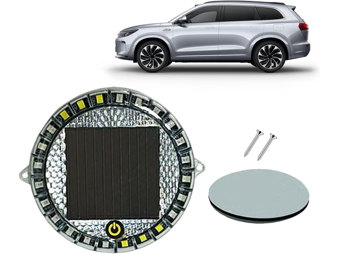 Luz De Advertência – Painel Solar Led 7, 2cm