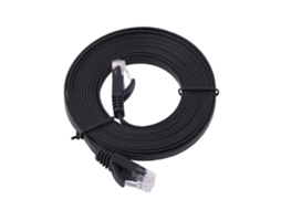 Cabo Lan HURRISE Rj45 Cat6 Rj45 Cat6 Ethernet Flat Network Cabo Lan Utp Patch Router Cables 1000M 3 Metros