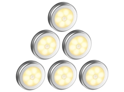 Luz Noturna Detector Movimento Dewanxin 6 Leds Automática Bateria S/MARCA