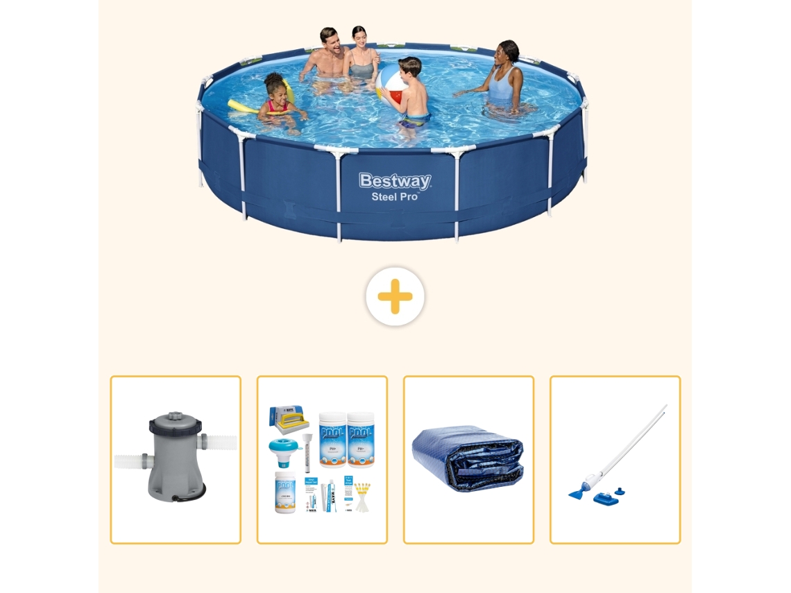 Bestway Piscina Bestway Steel Pro Redonda - 396x84 Cm - 5-peças S310