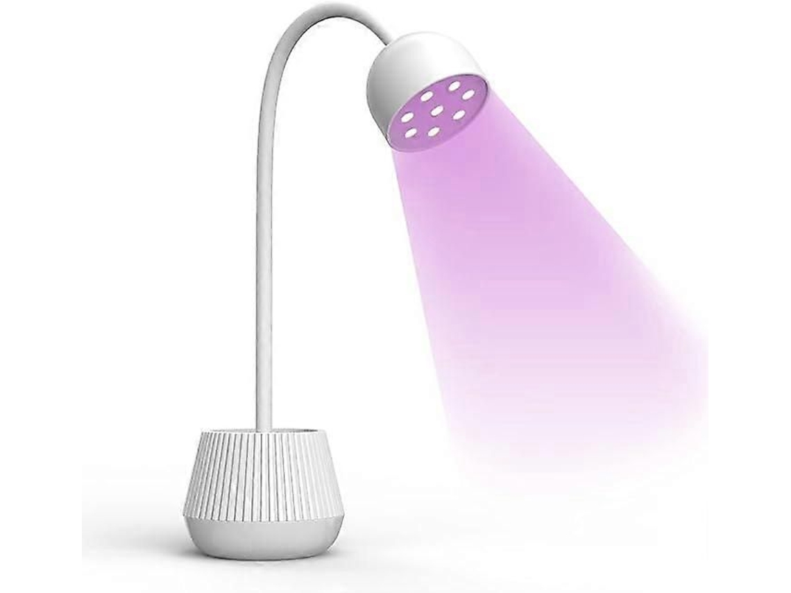 Cordless Led Nail Lamp, Rechargeable 24w Mini Lamp 360 Rotatable Dryer Quick Dry Uv Light For Nails Gel Goose Neck Home GOKOCO