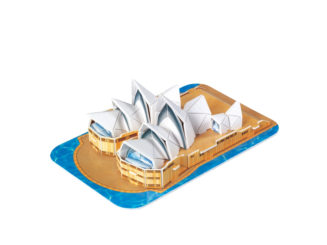 Quebra-cabeça 3d Da Ópera De Sydney - 30 Peças De Papelão, Medindo 19x13x6 Cm