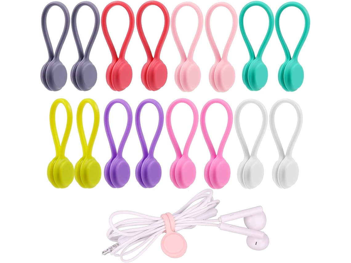 Pacote Com 16 Pulseiras Magnéticas De Silicone Reutilizáveis-aquaforge