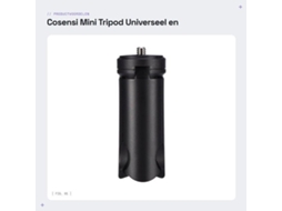 Tripé Mini Premium Qualidade - Antideslizante - Reutilizável - Durável - Preto - Altura 8 Cm - Estabilizador