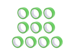 10pcs Cinta De Pintor Verde Para Múltiples Superficies Papel Masking Master Para Azulejos Vidrio