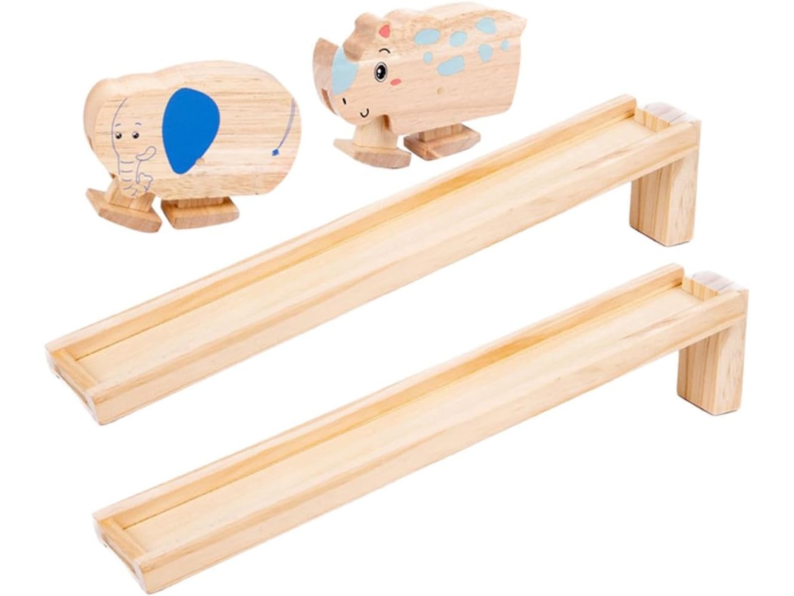 Brinquedo De Madeira Com Inércia Para Crianças.