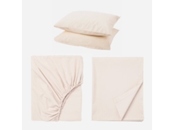 Jogo De Cama Completo (cama 140 Cm) - Bege