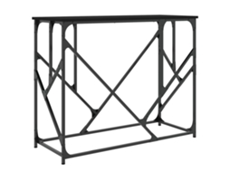 Mesa Consola 100x40x80 Cm Derivados de Madeira Preto MAISON EXCLUSIVE