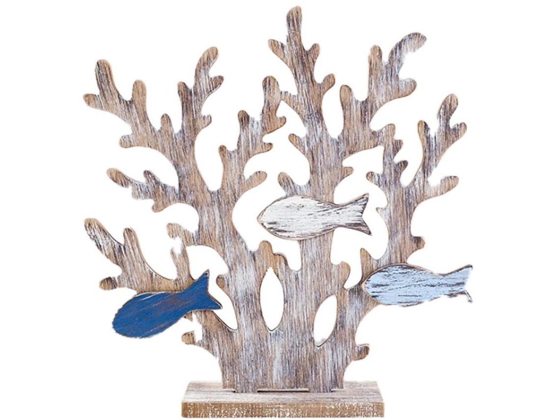 Decorações Marítimas Inspiradas no Mediterrâneo, em Madeira, Árvore de Coral, Enfeites de Mesa, Novas Decorações, a BRILVIBERA