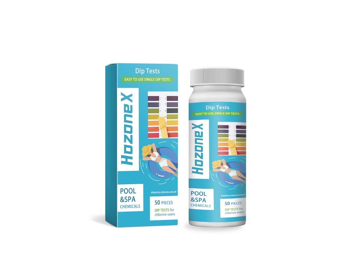 Tiras De Teste Hozonex Pool 3 Em 1 Para Qualidade Da Água, Marca Laxiscreed
